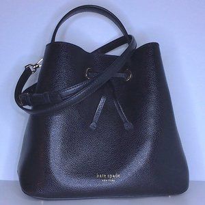 EUC Like New Kate Spade Crossbody Bucket Bag - Black
